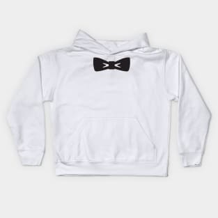 Black Bow Tie Kids Hoodie